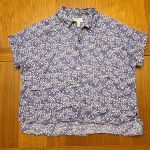 100% linen floral button up - Rachel Zoe size S